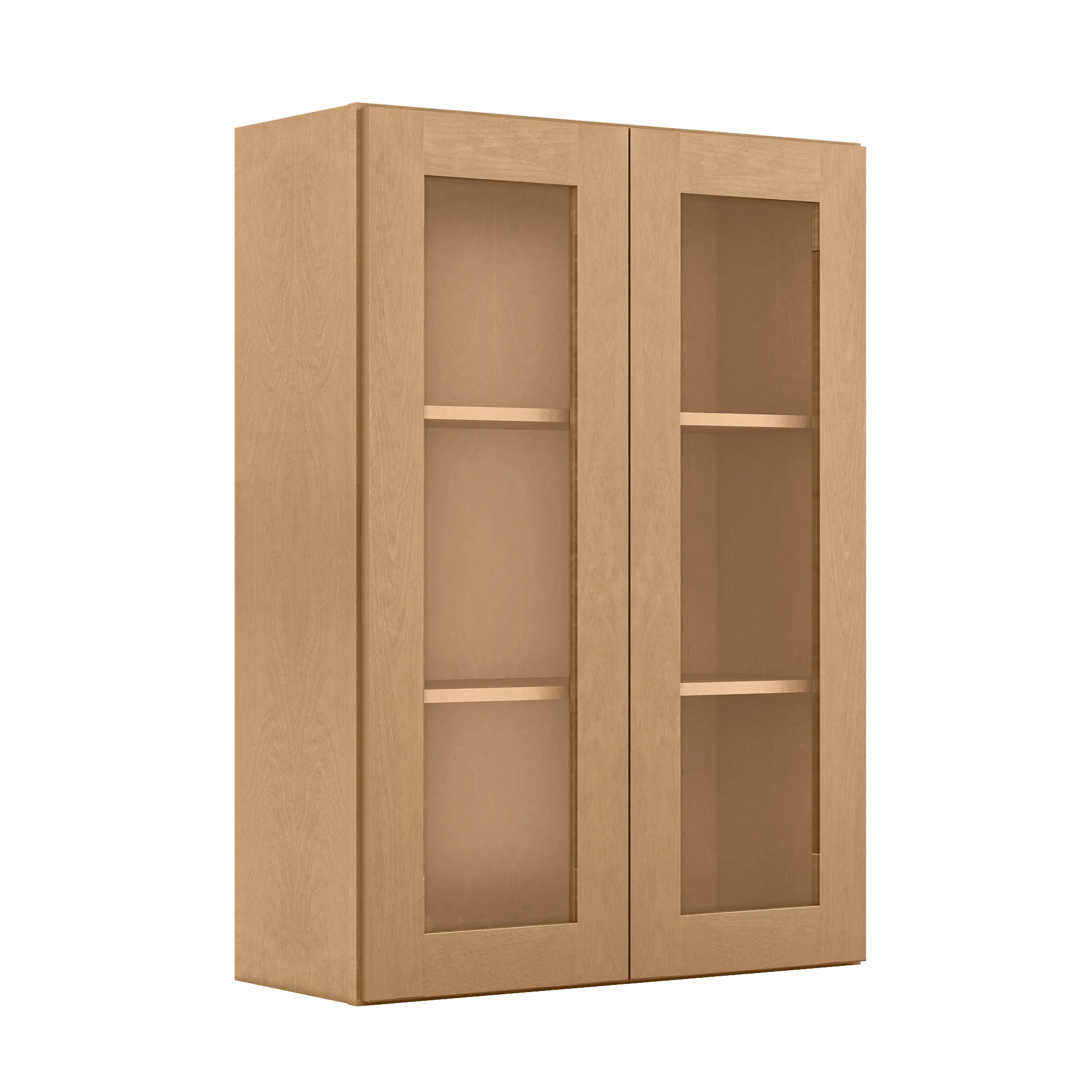 Mullion Door Wall Kitchen Cabinet WMD3042 Shaker Toffee 30 in. width 42 in. height 12 in. depth