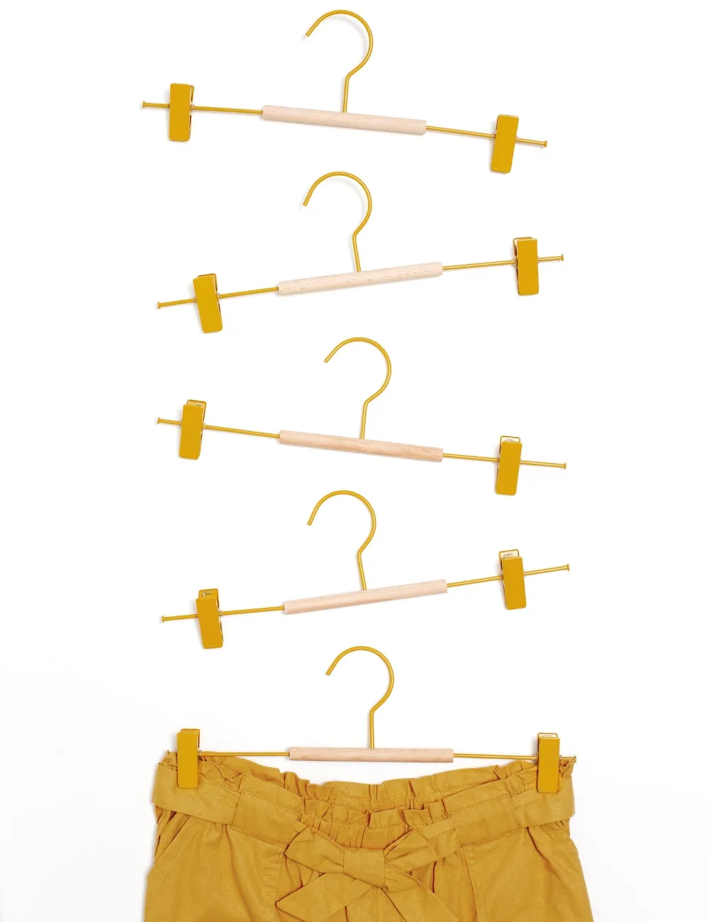 Mustard Made Adult Clip Hangers in Mustard Yellow