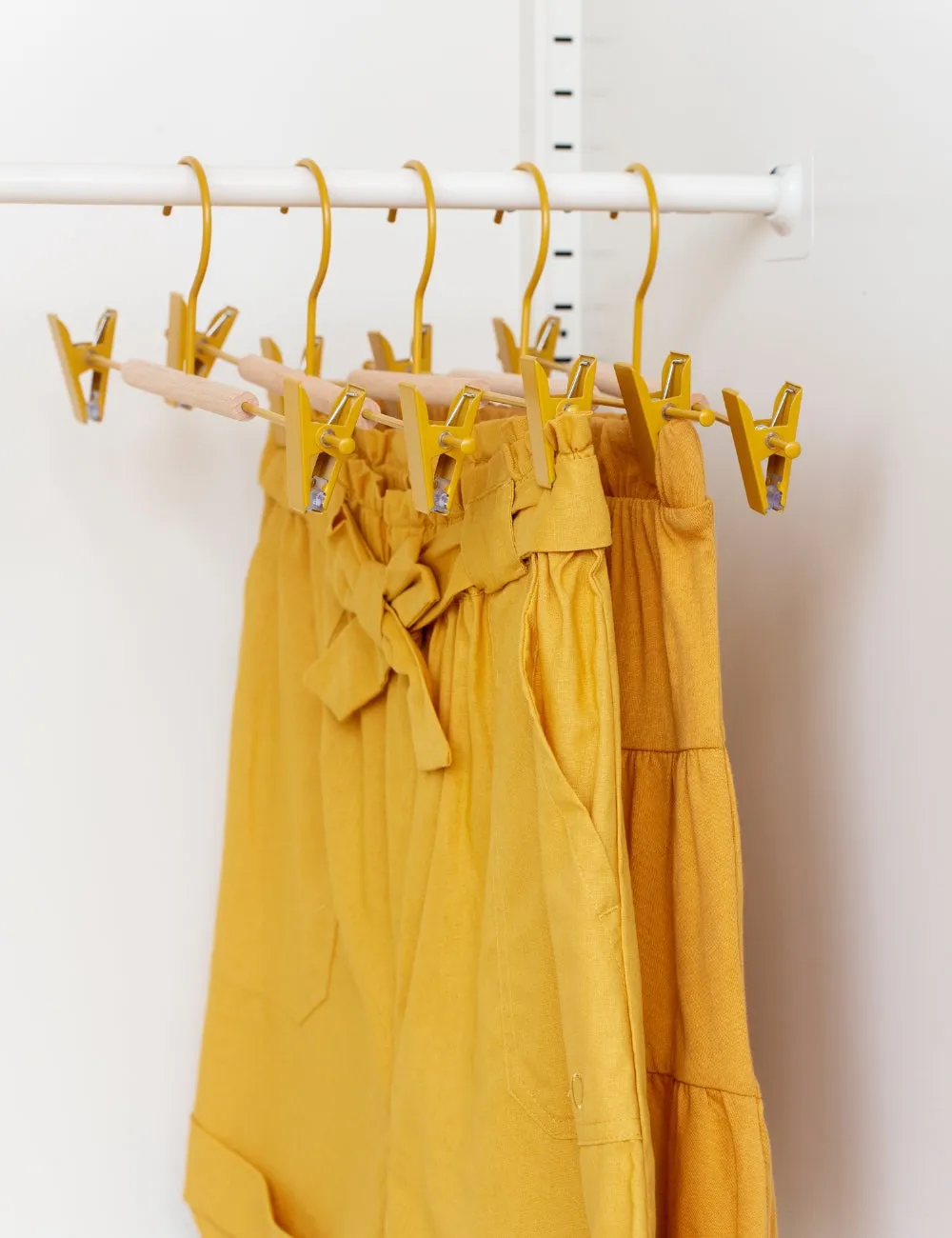 Mustard Made Adult Clip Hangers in Mustard Yellow