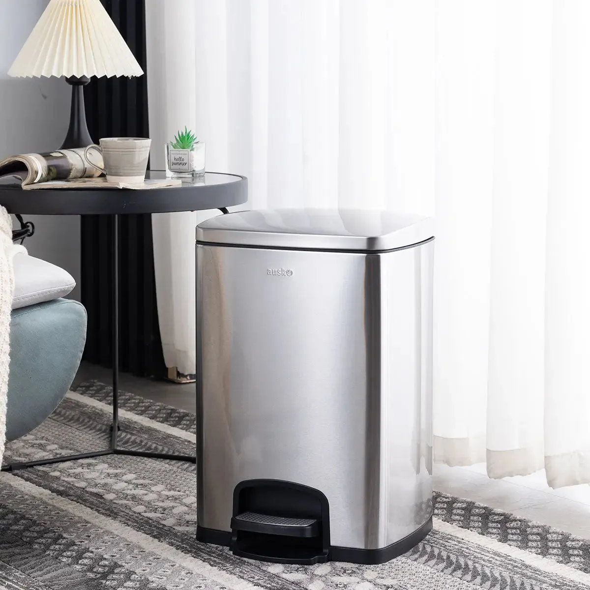 N2101 Dustbin | 22L, 30L, 50L | Pedal Bin Soft Closing | Trash Bin | Dustbin for Kitchen | Bin