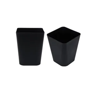 Neil Dust Bin (Black) - Set Of Two