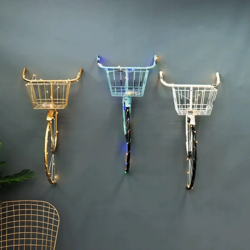 Nordic Style Bicycle Wall Pendant for Creative Decor