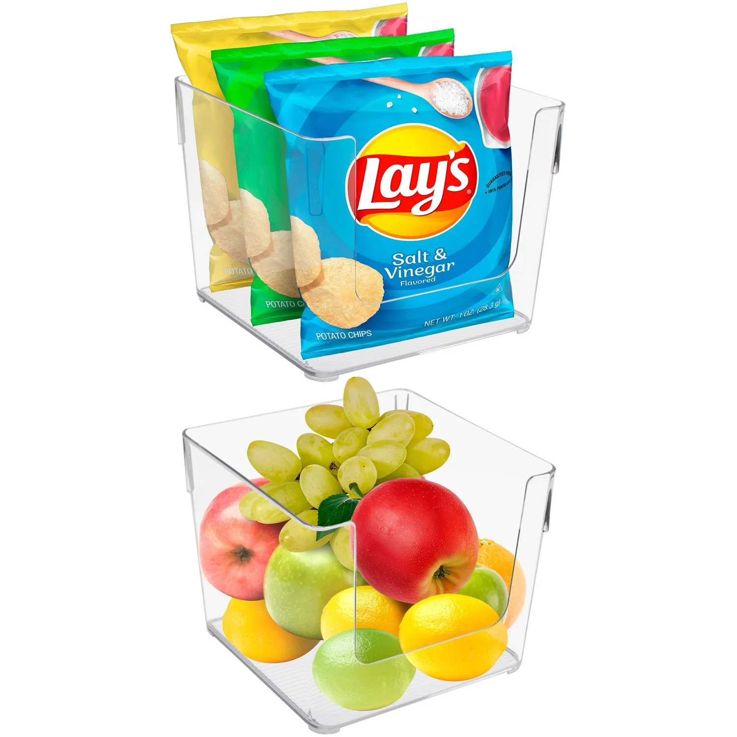 Open Front Container Bin Set (Square)