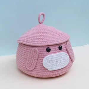 Pink Woof Storage Basket