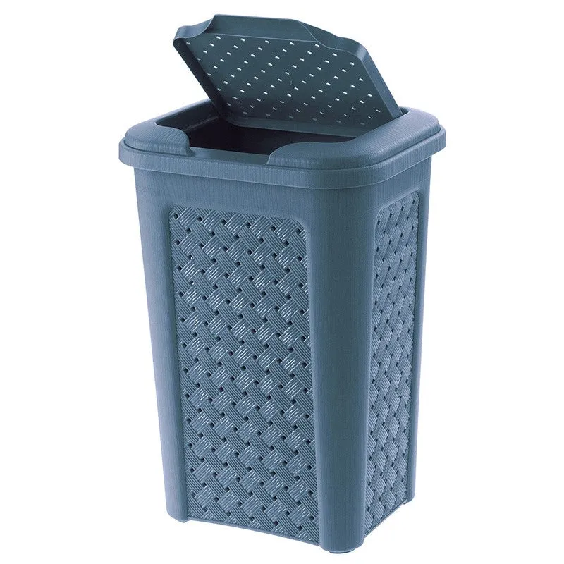 Plastic Bin Clip Lid 10 Litres - Blue Arianna by TS UK