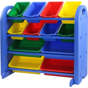 Plastic Frame Storage Rack 12 Bin