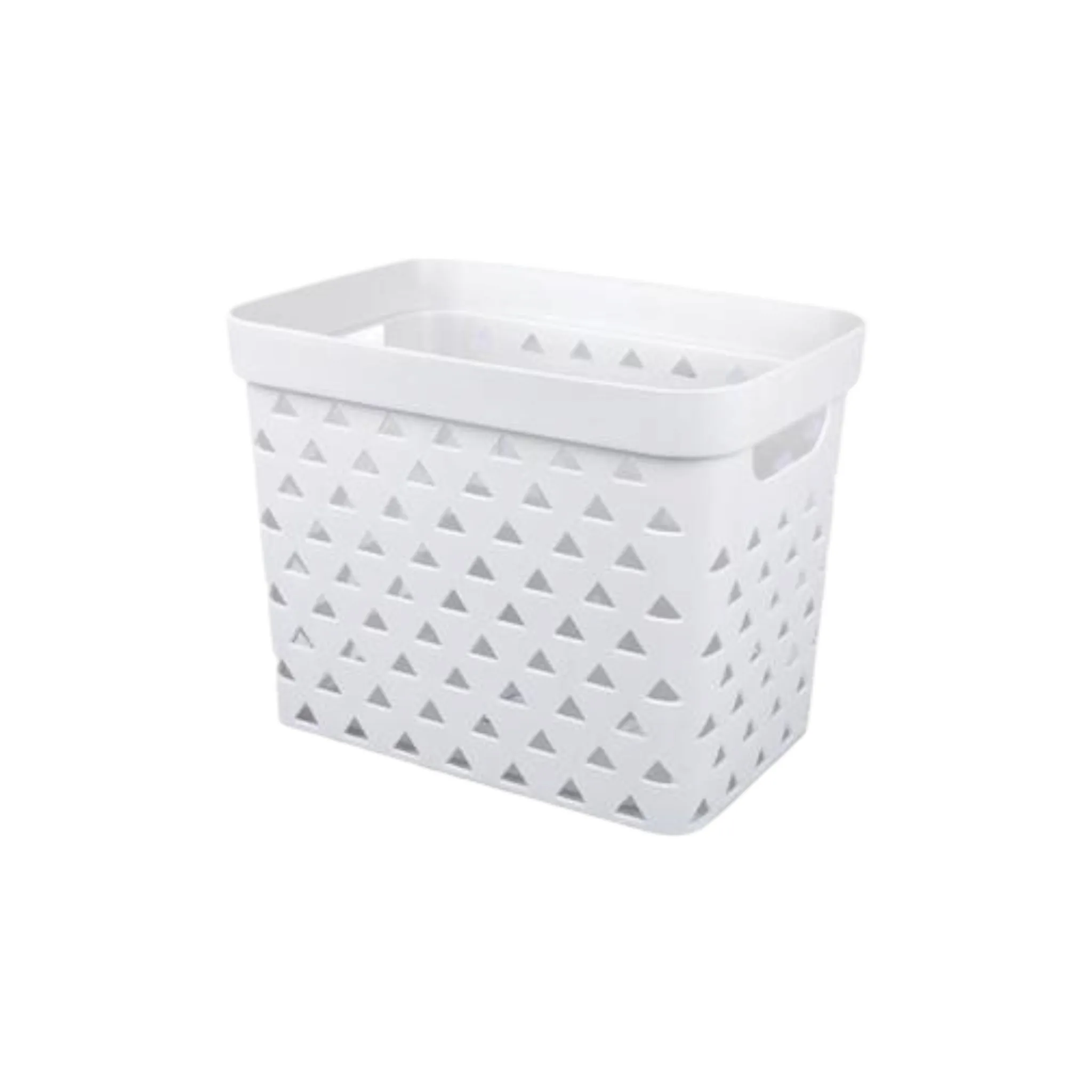 Plastic Storage Bin Basket Triangle Pattern