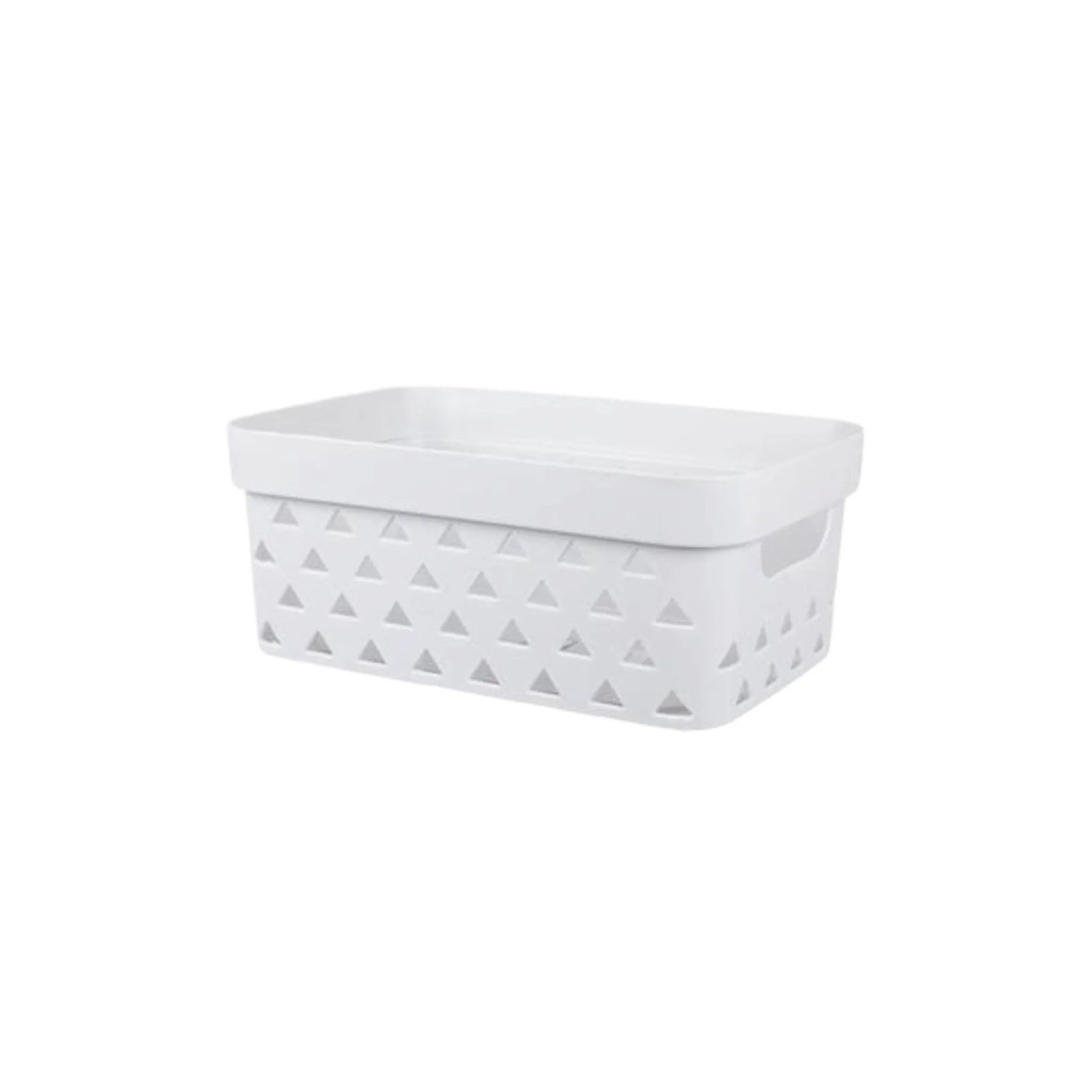 Plastic Storage Bin Basket Triangle Pattern