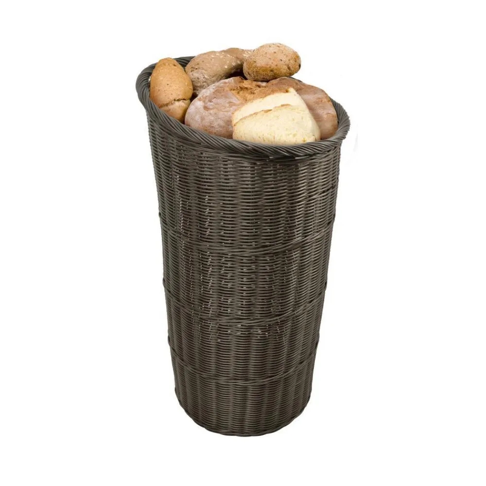 Round Rattan Tapered Basket with Round Tray - 41770