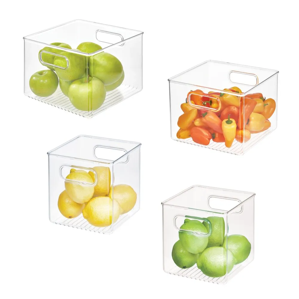 RPET Fridge/Freeze Bins (Set of 4) Clear