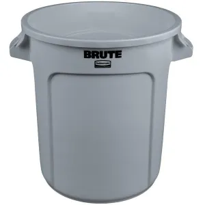 RUBBERMAID BRUTE TRASH CAN 10 GALLON - GRAY