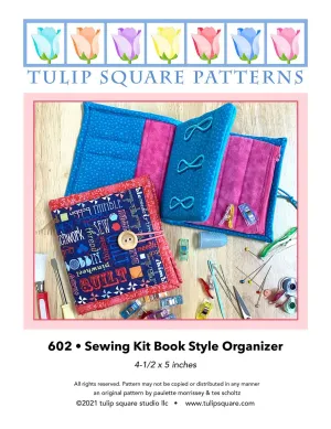 Sewing Kit Book Style Organizer Downloadable Pattern