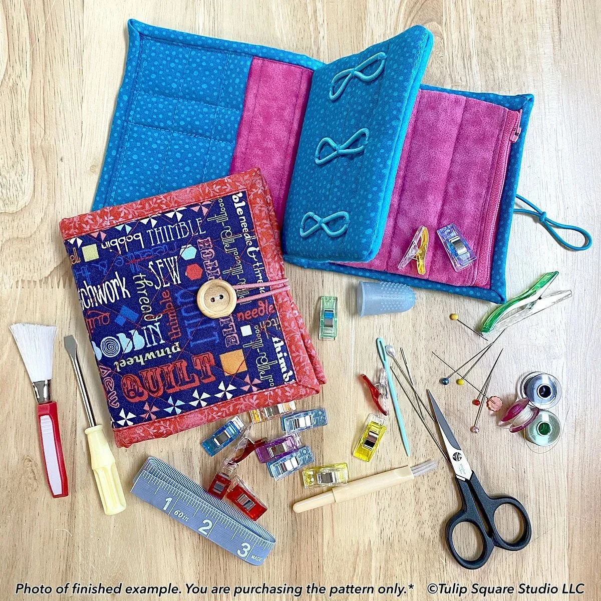 Sewing Kit Book Style Organizer Downloadable Pattern