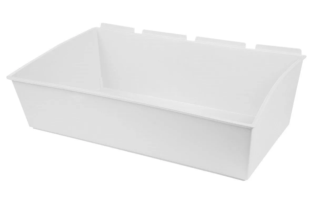 Slatbox® Plastic Slatwall Storage Bins, Popbox "Jumbo"  13.62 x 22.25 x 7