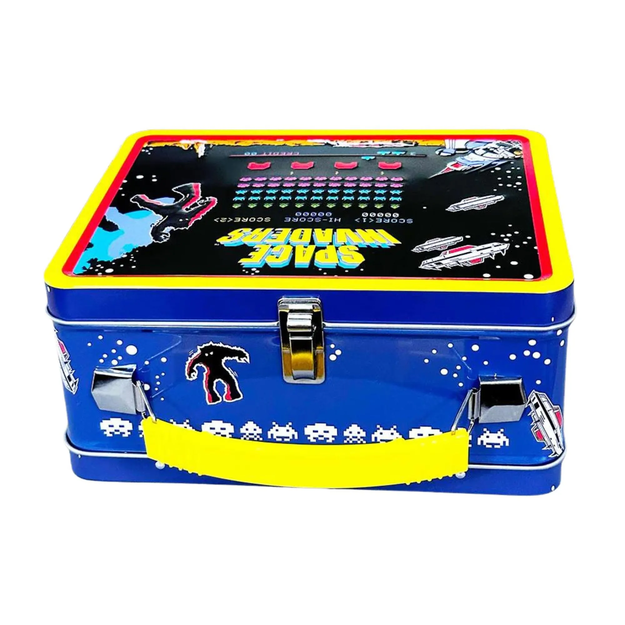 Space Invaders Embossed Tin Fun Box