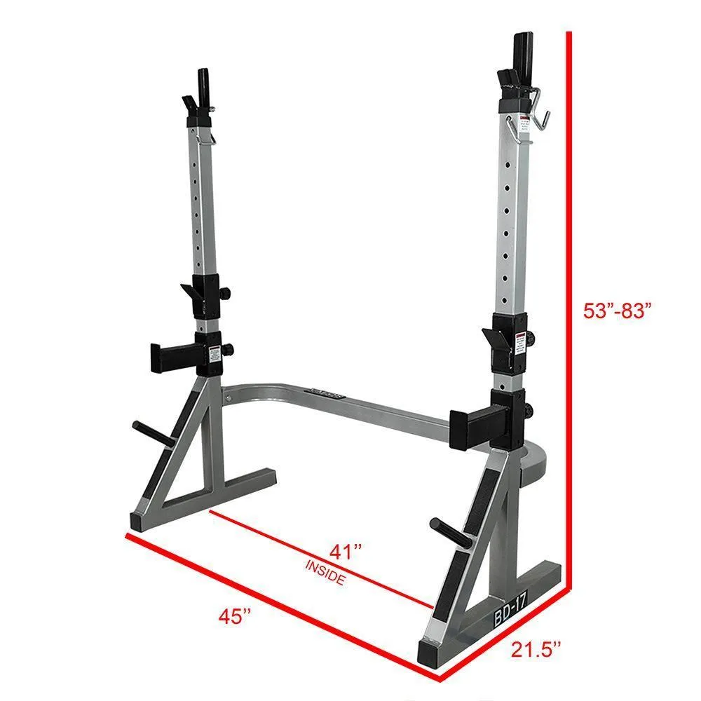 Squat Stand w/ Plate Storage and Bar Catch