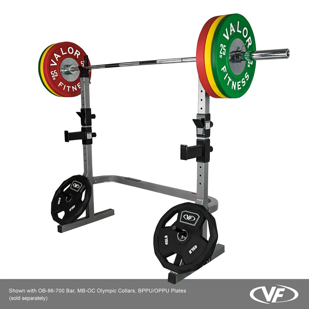 Squat Stand w/ Plate Storage and Bar Catch