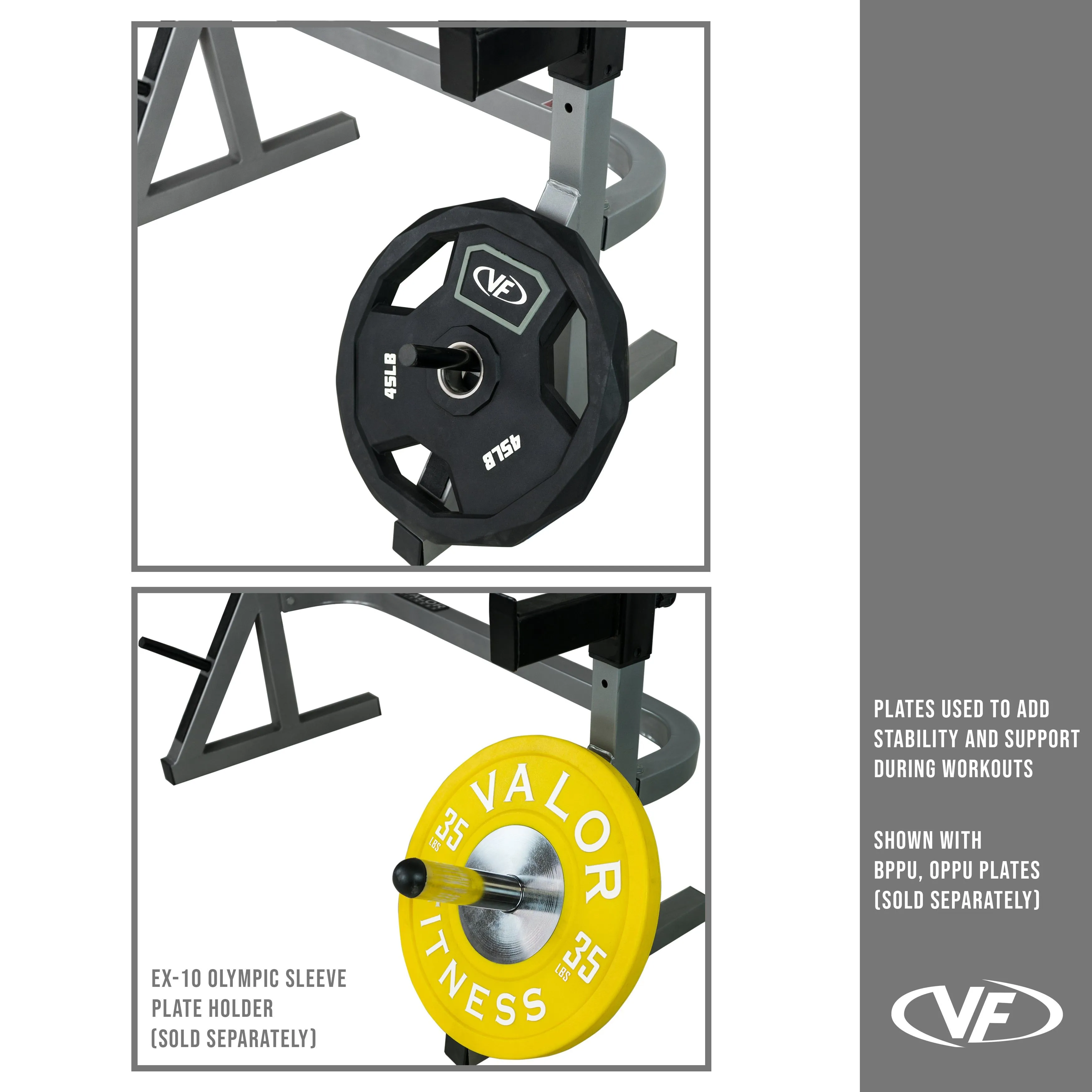 Squat Stand w/ Plate Storage and Bar Catch