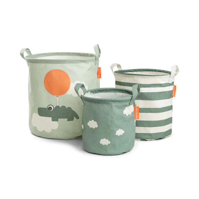 Storage Basket Set 3 pcs - Happy Clouds VARIOUS COLOURS