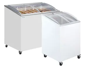 Tefcold IC-SCEB Range Sliding Curved Glass Lid Chest Freezer