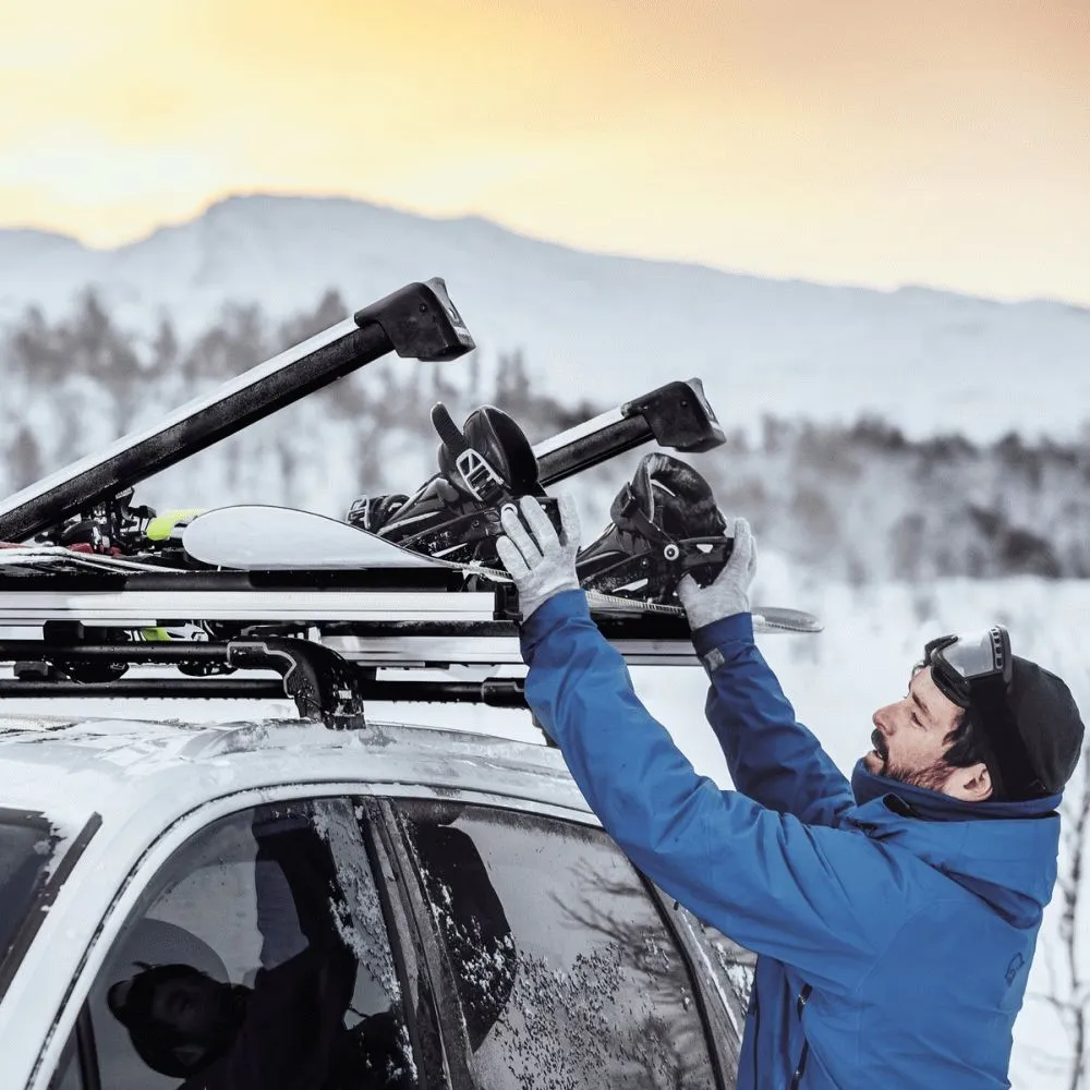 THULE SnowPack Extender Ski Carrier Black - for up to 5 Pairs of Skis