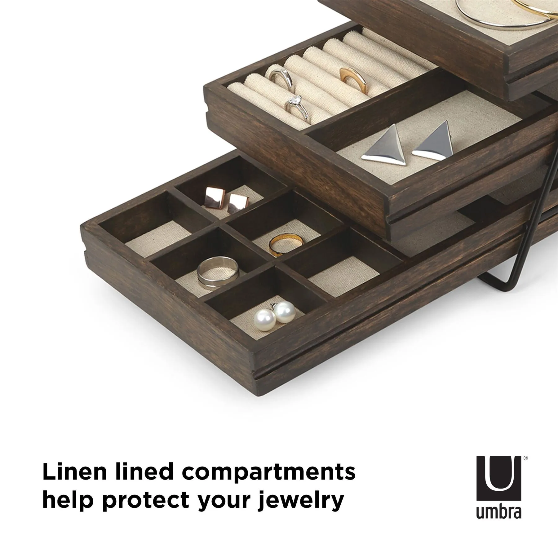 Umbra Terrace 3-Tier Jewellery Tray