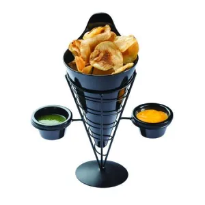 Vertigo Cone With Ramekin Holder