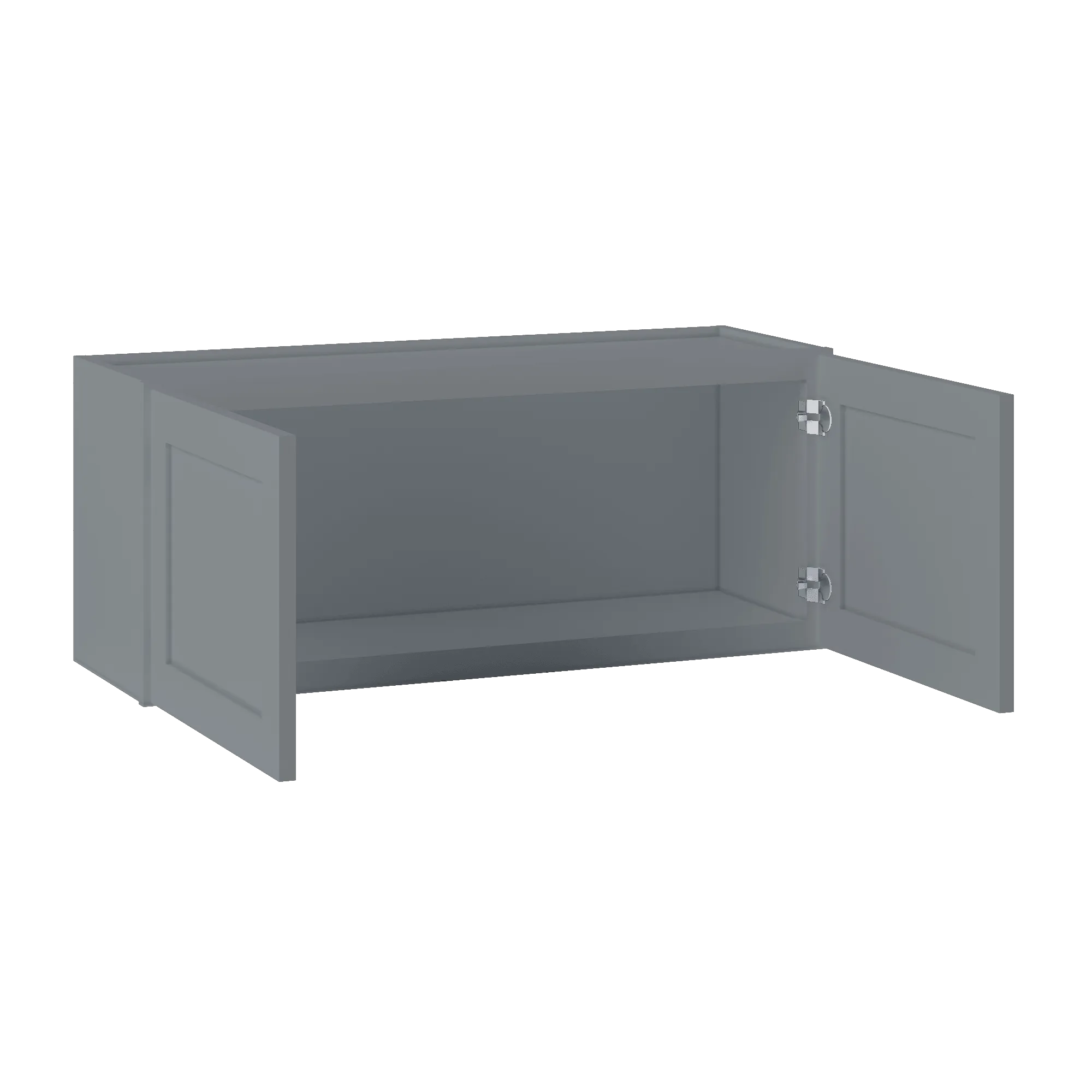 Wall Kitchen Cabinet W3615 Colonial Gray LessCare 36 in. width 15 in. height 12 in. depth