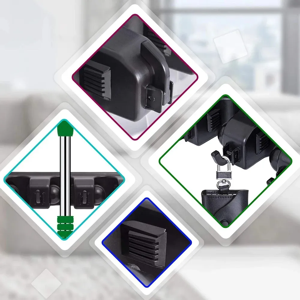 Wall Mounted Multi Functional Cleaning Utility Holder