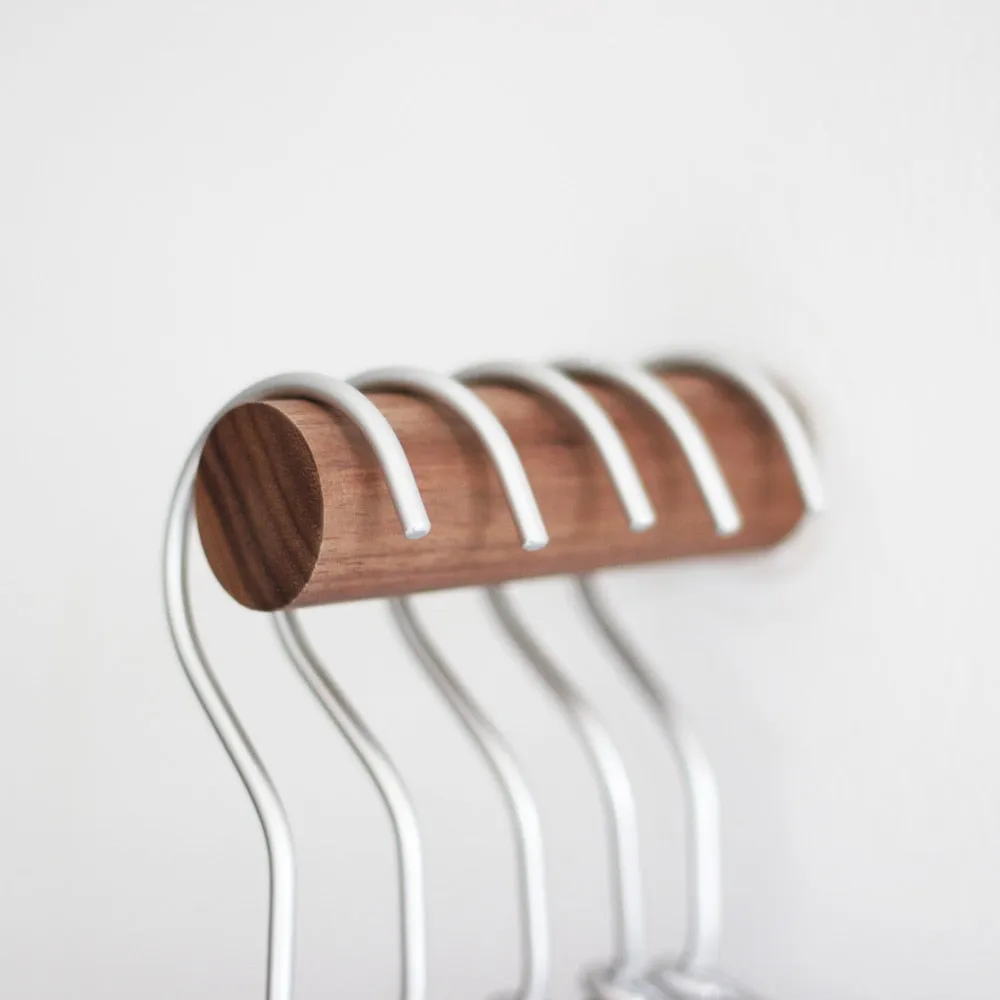 Wall Peg Hooks in Natural Wood