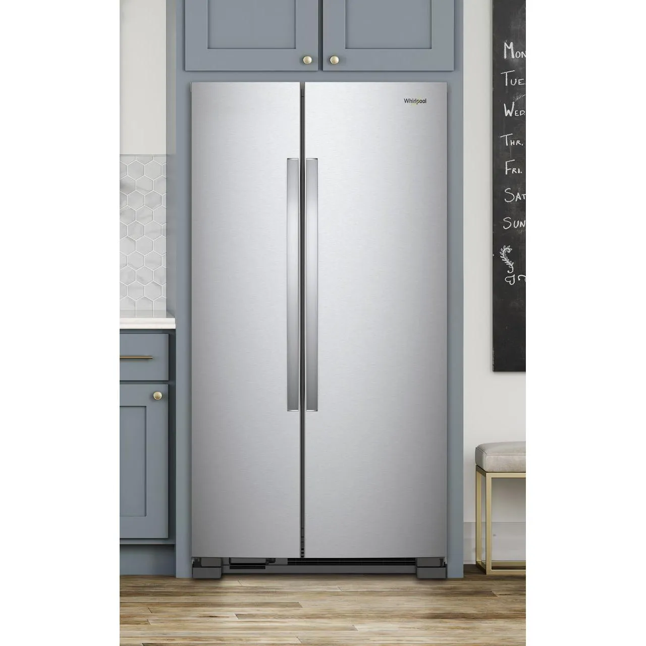 Whirlpool 36-inch, 25.1 cu. ft. Side-By-Side Refrigerator WRS315SNHM