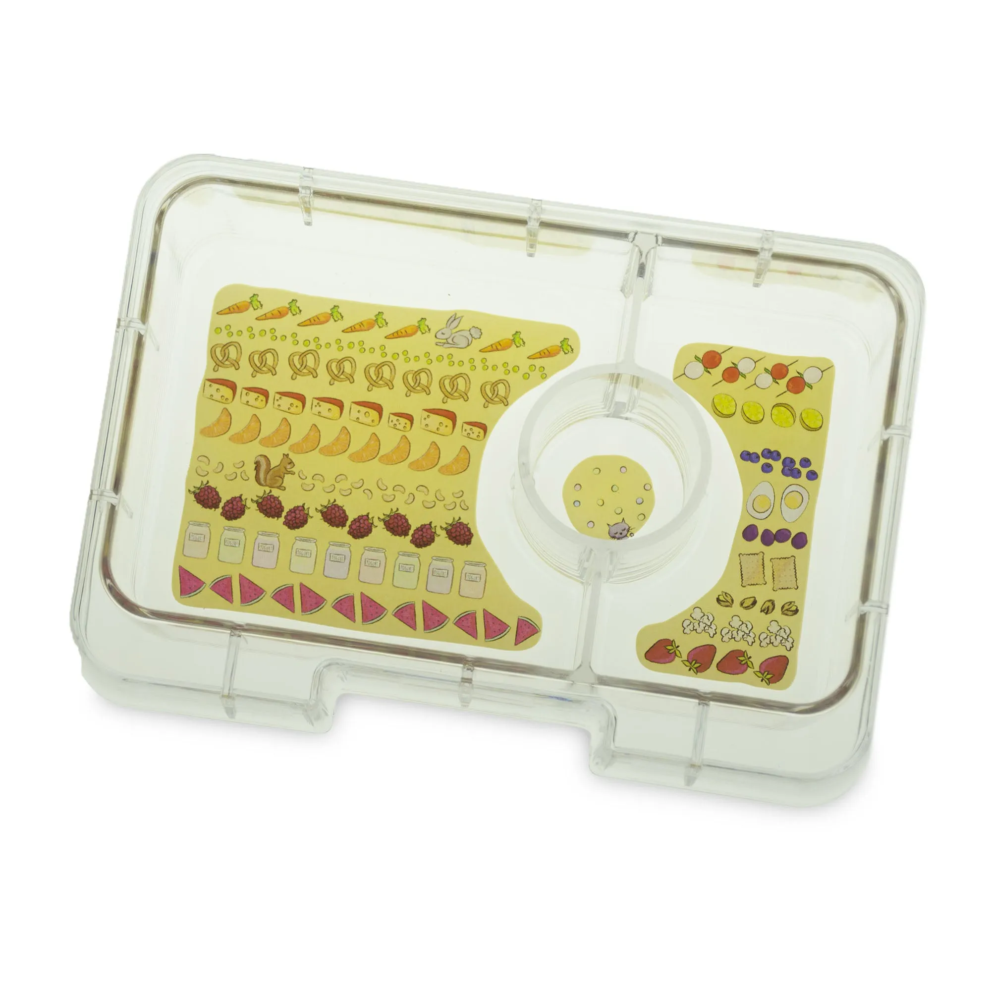 Yumbox Mini Snack Ami Green 3 Compartment Lunch Box