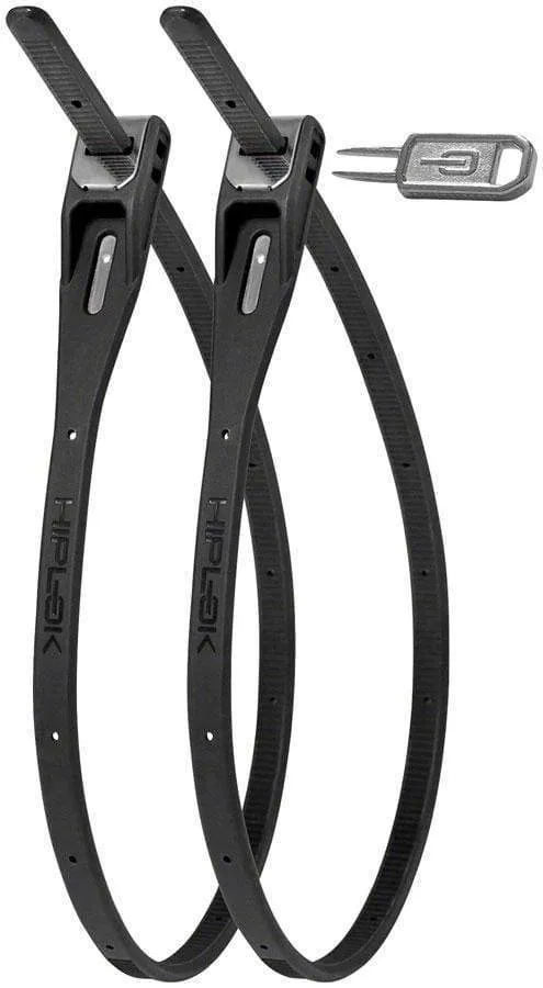 Z-Lok Security Tie Bike Lock Twin Pack: All Black